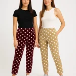 شلوار مخمل طرح توپ توپی