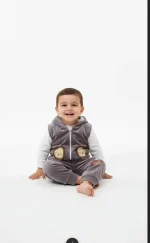 ست سه تیکه پسرانه طرح شیر - Image 2